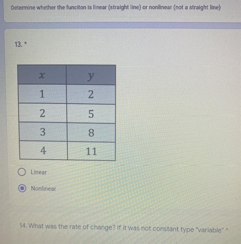 What was the rate of change? If it was not constant type “variable”-example-1