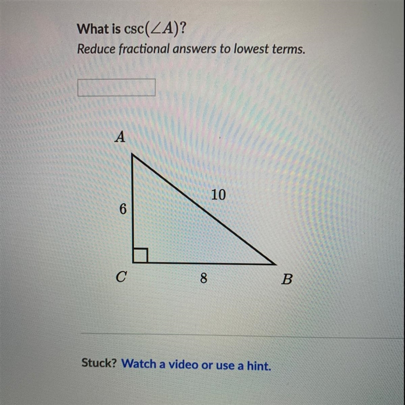 What is csc ( Reduce fractional answers to lowest terms.-example-1