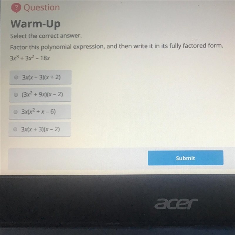 Factor this polynomial expression, and wrote it in its fully factored form 3x^3 + 3x-example-1