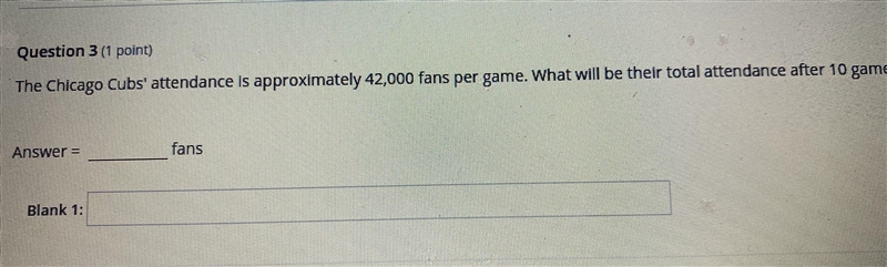 The Chicago Cubs attendance is approximately 42,000 fans per game what will be their-example-1