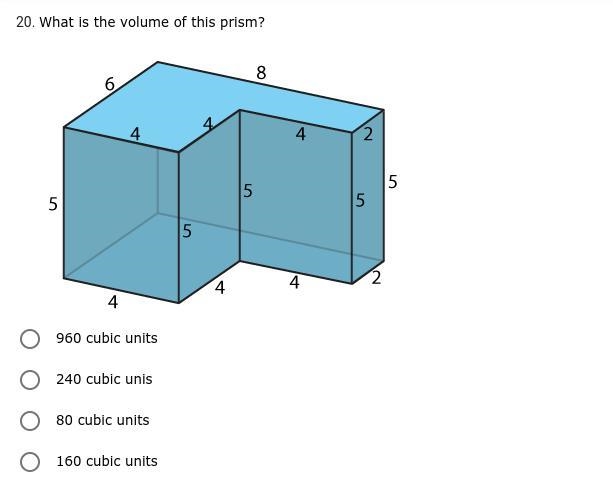 *PLEASE ANSWER!!!* What is the volume of this prism?-example-1