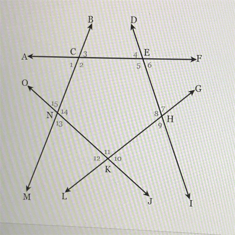 Which angle number is a vertical angle to LHI?-example-1