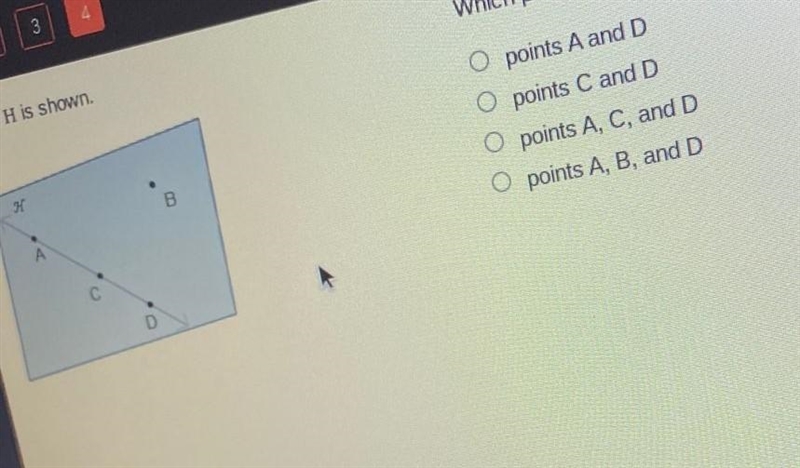 Which points are coplanar and noncollinear?​-example-1