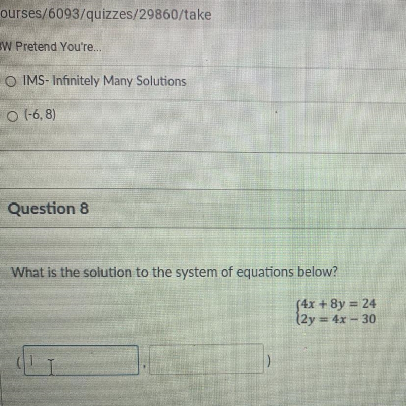 Someone please help What is the solution to the system of equations below? 4x + 8y-example-1