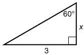 Find x. 1.5 2 √(3) 3√(3)-example-1