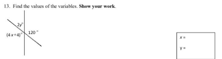 I don't understand how to find the values of X and Y. Can anyone explain?-example-1