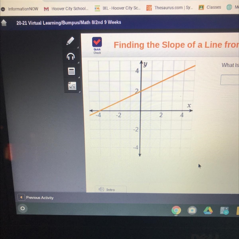 What is the slope of the line on the graph-example-1