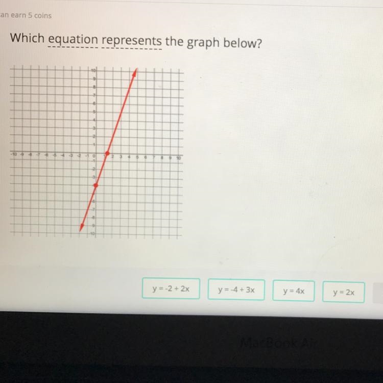 Which equation represents the graph below?-example-1