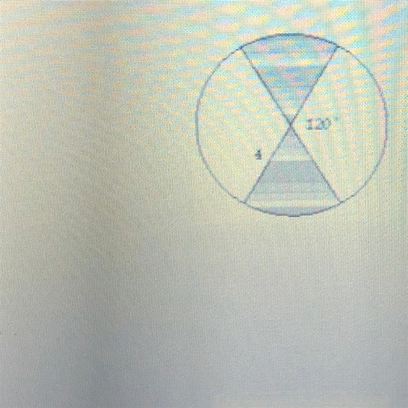 Find the area of the shaded section-example-1