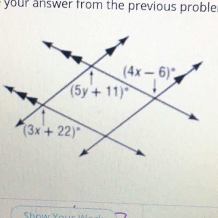 FIND VALUE OF Y , help me!!-example-1