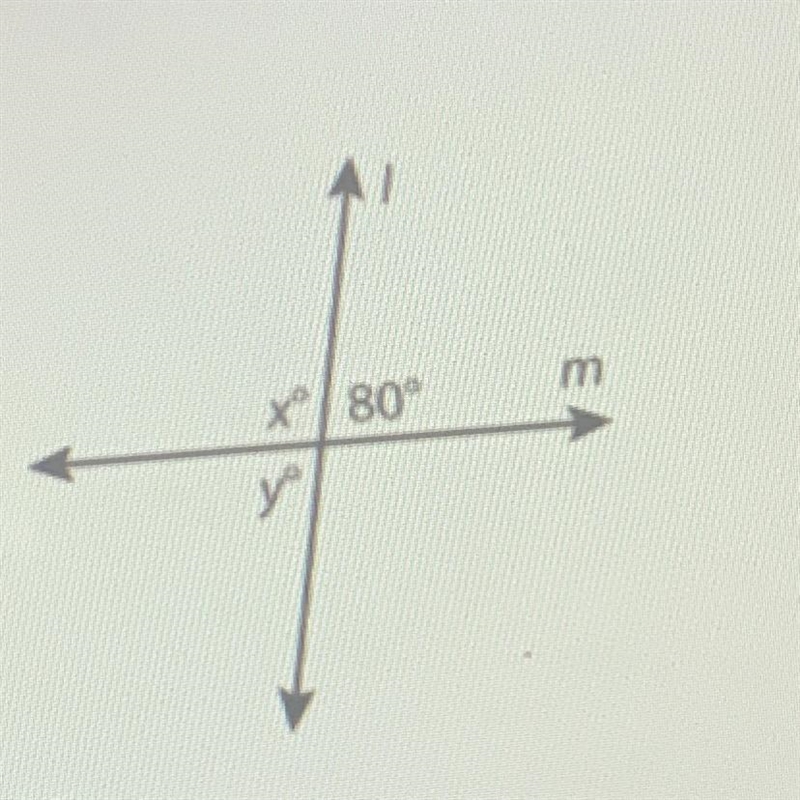 Use the figure to determine the value of X and y￼-example-1