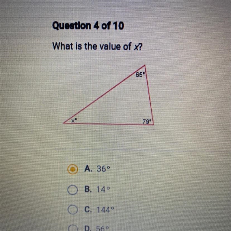 Am I correct for the value of x-example-1