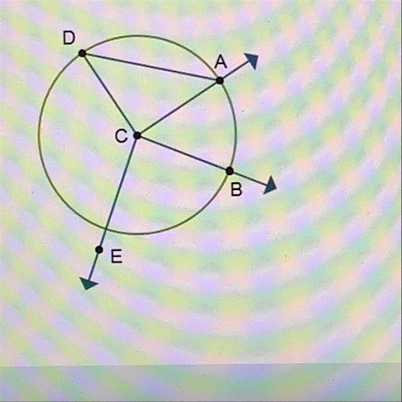 Use the diagram on the right to answer the following a) Name the circle b) Name two-example-1