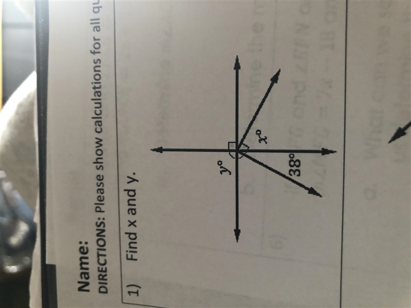 Find X and Y and show please show calculations-example-1