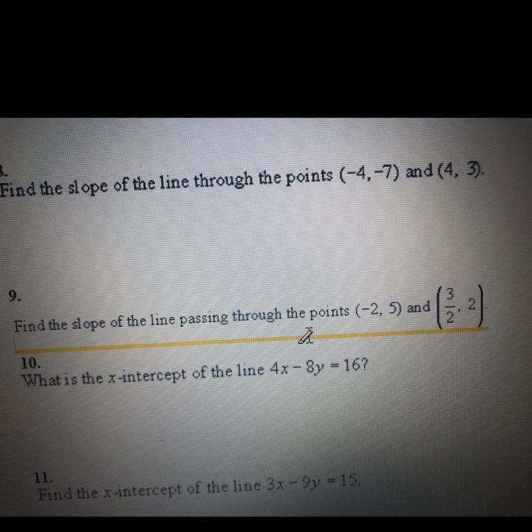 Can someone answer the underlined question? (number 9)-example-1