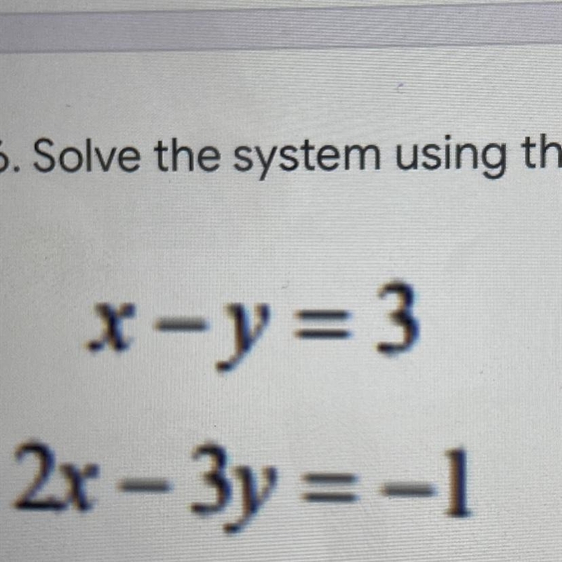 Solve the system using the method of Your choice.-example-1