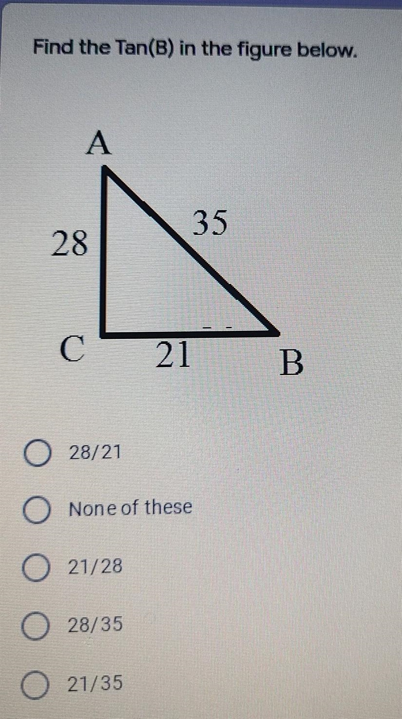 Trigonometry. This is an Tangent question.​-example-1