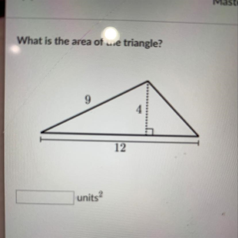 What is the area of the triangle? Plsss help me-example-1