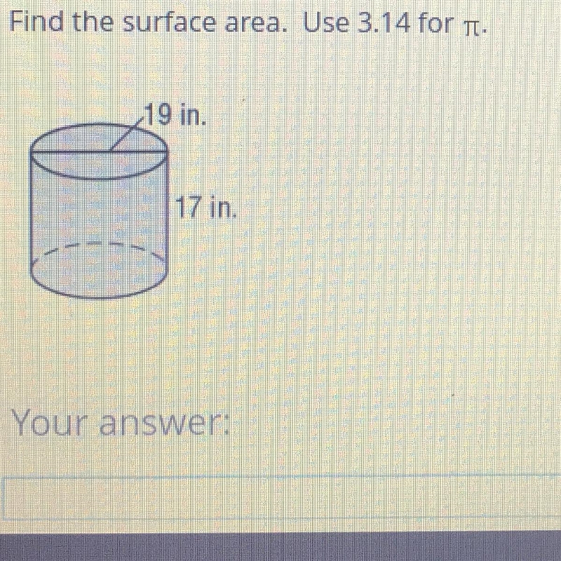 HELP ME ASAP Find the surface area. Use 3.14 for pie-example-1