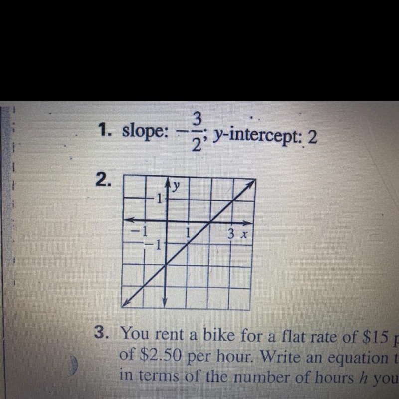 Write an equation of the line in slope-intercept from?-example-1