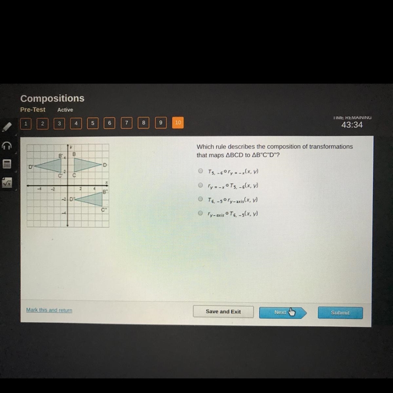 Which rule describes the composition of transformations that maps BCD to B”C”D ?-example-1