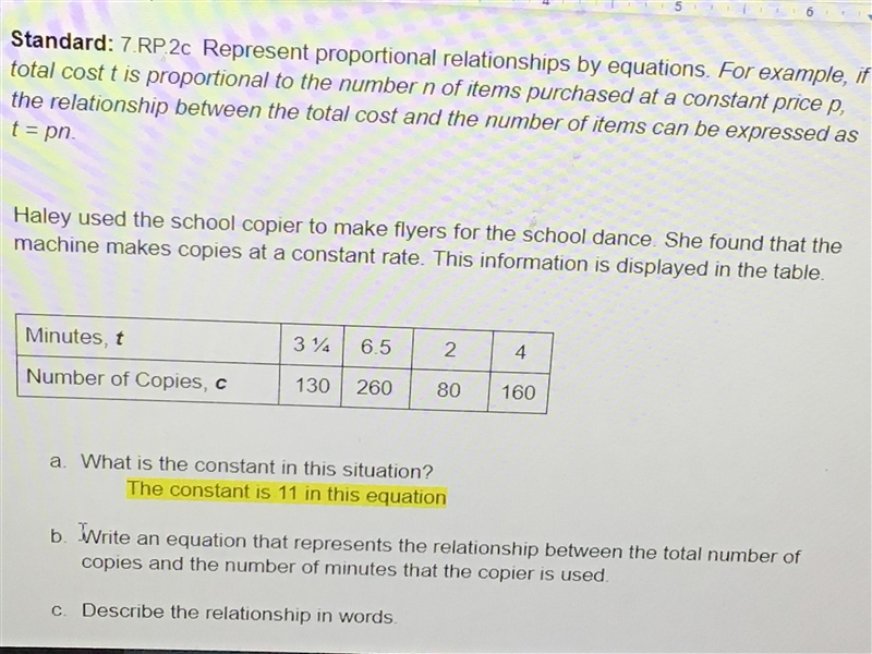 Write an equation that represents the relationship between the total number of copies-example-1