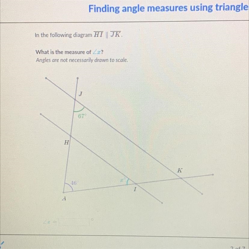 What is the measure of angle x-example-1