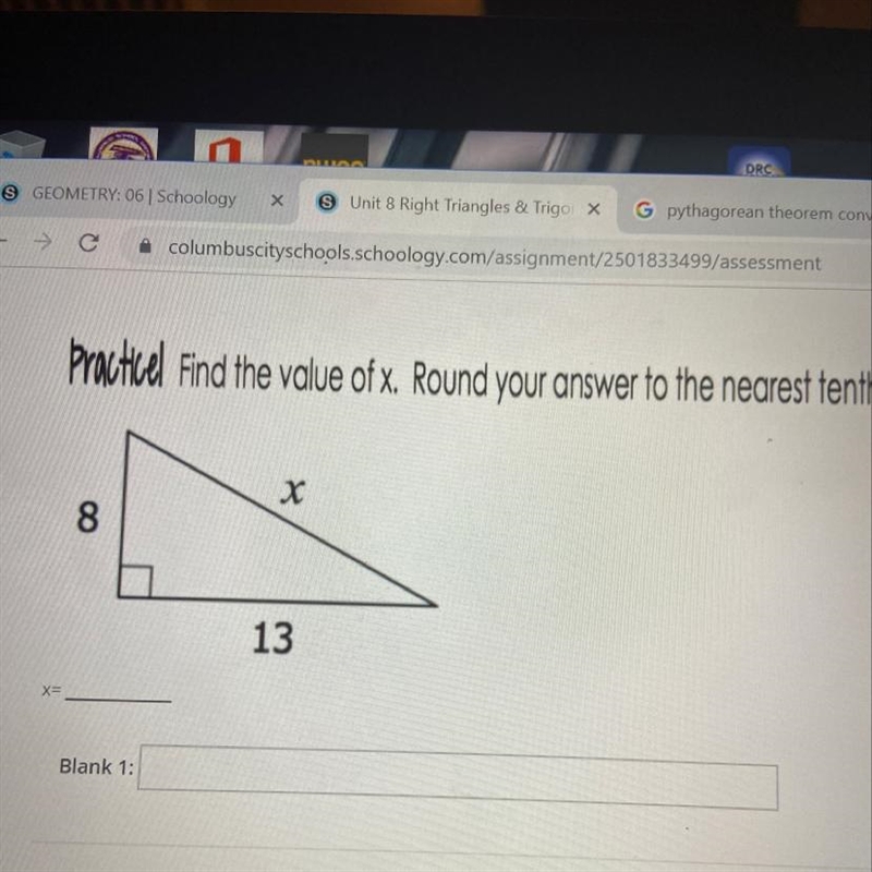 What is the x value rounded to the nearest tenth-example-1