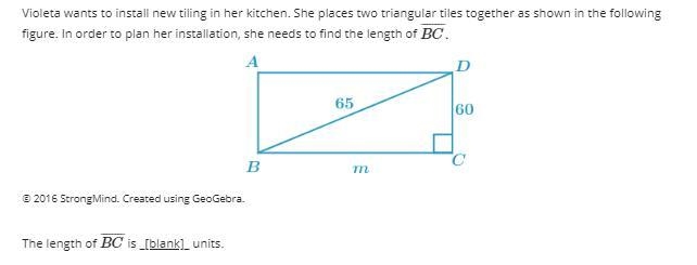 Violeta wants to install new tiling in her kitchen. She places two triangular tiles-example-1