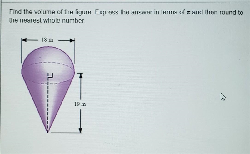 Find the volume of the figure. Please break this down I have answers already!!! trying-example-1