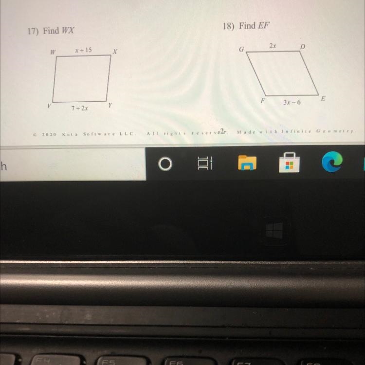 How do I find the measurement indicated in each parallelogram.-example-1