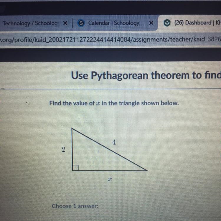 Find the value of x in the triangle shown below.-example-1