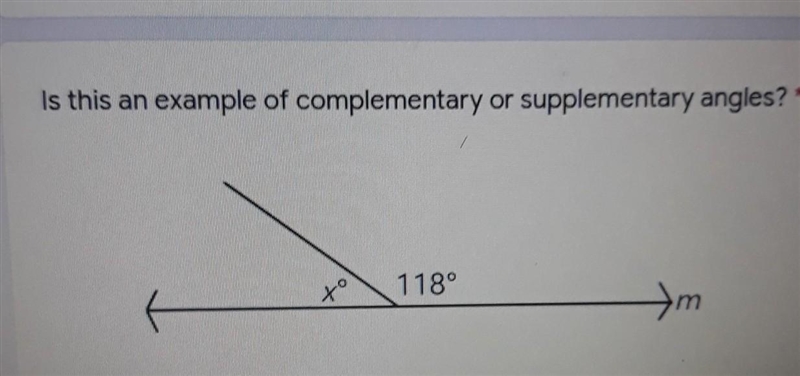 Is this an example of complementary or supplementary angles?​-example-1