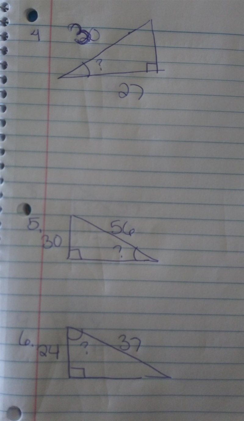 Part 2. Find the measure of the indicated angle to the nearest degree​-example-1