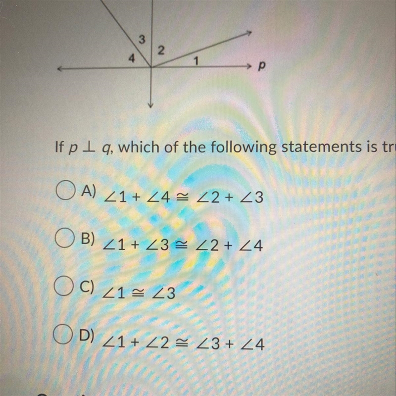 If p | q, which of the following statements is true for the given figure?-example-1