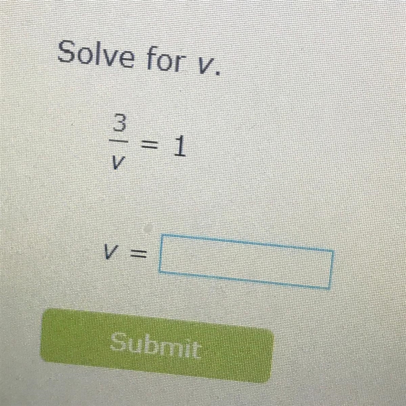 Solve for v = Ok thankyou sm-example-1