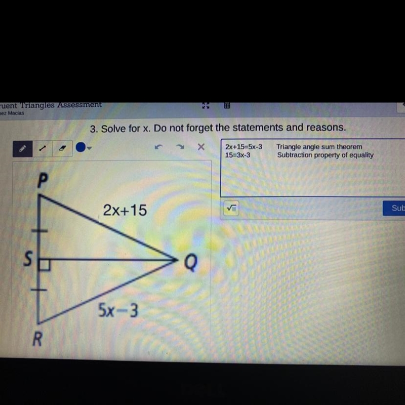 Hii om gosh so I am having a rough time trying to solve this problem for geometry-example-1