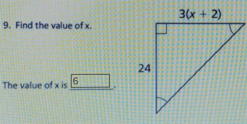 Find the value of x is this correct?​-example-1