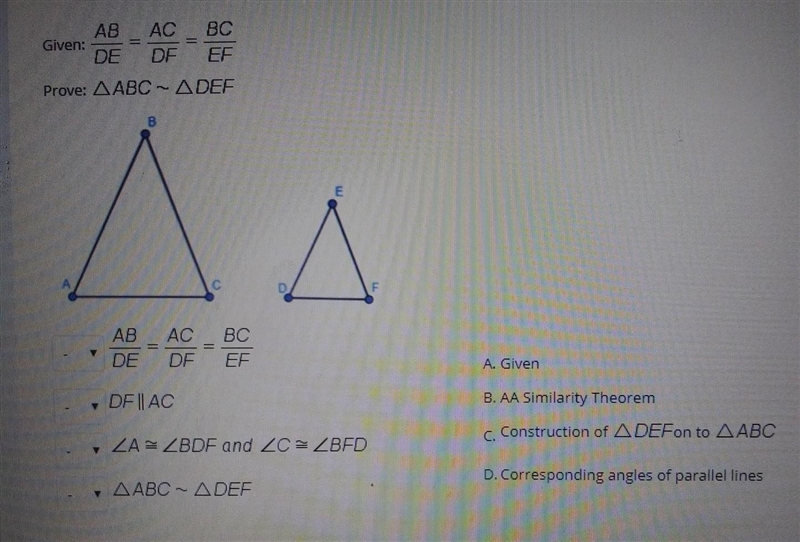 Please match the proof​-example-1