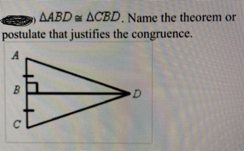 Name theorem or postulate?-example-1