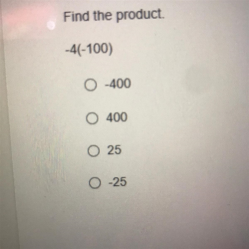 Find the product. -4(-100)-example-1