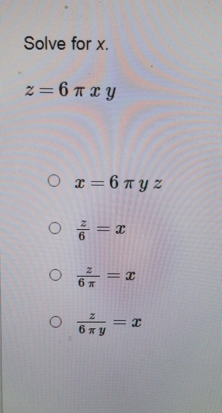 Solve For X... A, B, C, Or D. ​-example-1