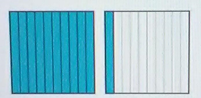 Each square below represents one whole. What percent is represented by the shaded-example-1