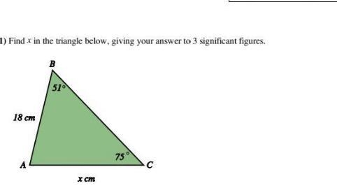 Help — cosine or sin rule, not sure- please solve-example-1