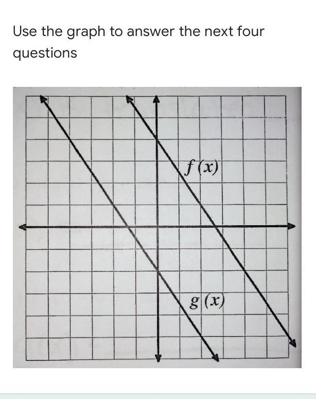 Question 1. Write the translation function for f(x) in terms of g(x). f(x)= * Question-example-1