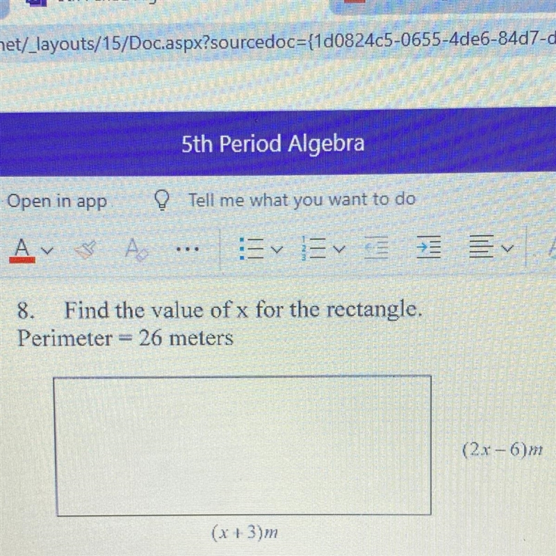 What is the value of x ?-example-1