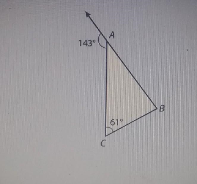 HELP! what is the measure of < B​-example-1