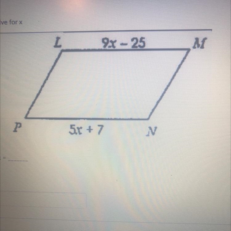 Solve for x Help me out please X=-example-1