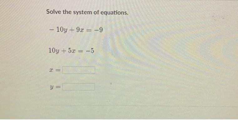 Solve the system of equations.-example-1