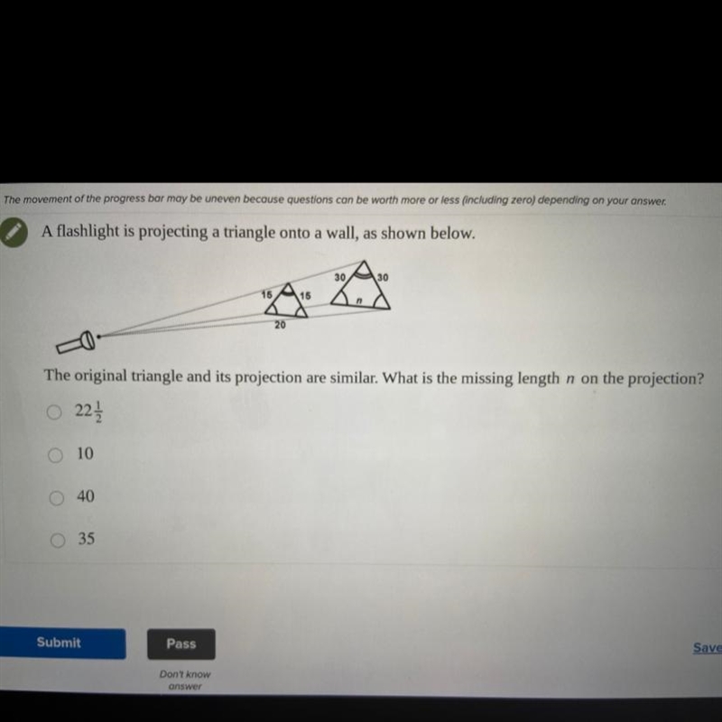 Pls help! Looking for the missing length of n-example-1